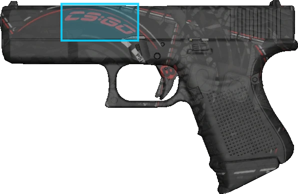 Pattern preview for GLOCK-18 | GLOCK-18 RED TIRE