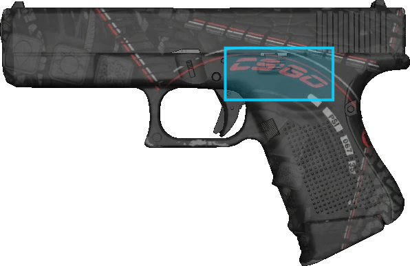 Pattern preview for GLOCK-18 | GLOCK-18 RED TIRE