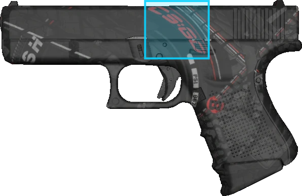 Pattern preview for GLOCK-18 | GLOCK-18 RED TIRE