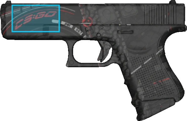 Pattern preview for GLOCK-18 | GLOCK-18 RED TIRE