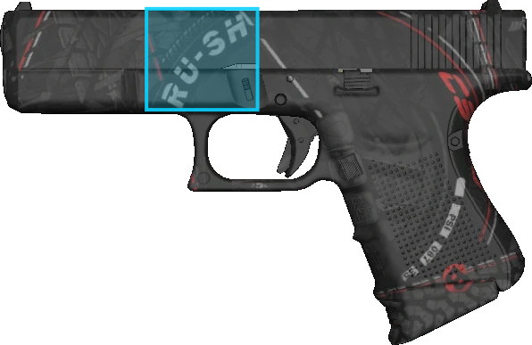 Pattern preview for GLOCK-18 | GLOCK-18 RED TIRE