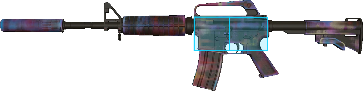 Pattern preview for M4A1-S | M4A1-S GLITCHED PAINT