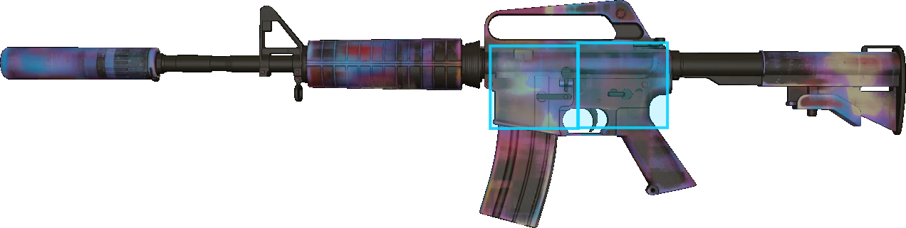 Pattern preview for M4A1-S | M4A1-S GLITCHED PAINT