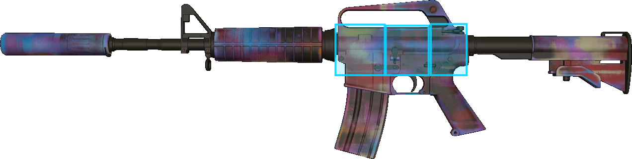 Pattern preview for M4A1-S | M4A1-S GLITCHED PAINT