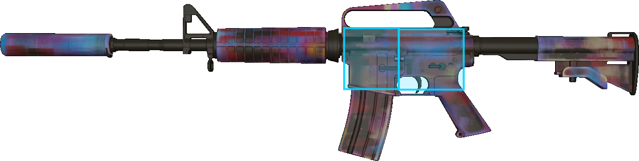 Pattern preview for M4A1-S | M4A1-S GLITCHED PAINT