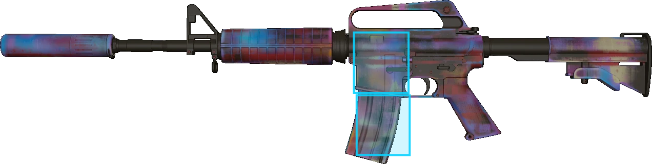 Pattern preview for M4A1-S | M4A1-S GLITCHED PAINT