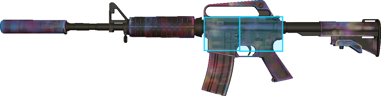 Pattern preview for M4A1-S | M4A1-S GLITCHED PAINT
