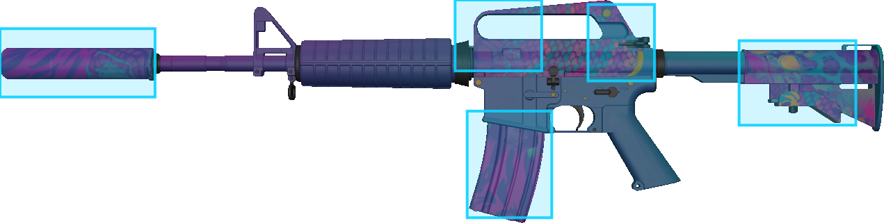 Pattern preview for M4A1-S | M4A1-S PARTY ANIMAL