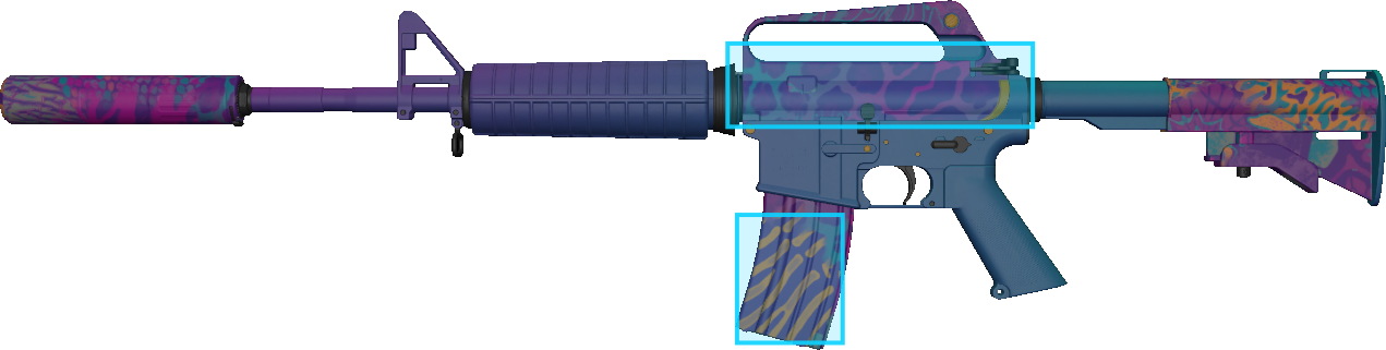 Pattern preview for M4A1-S | M4A1-S PARTY ANIMAL