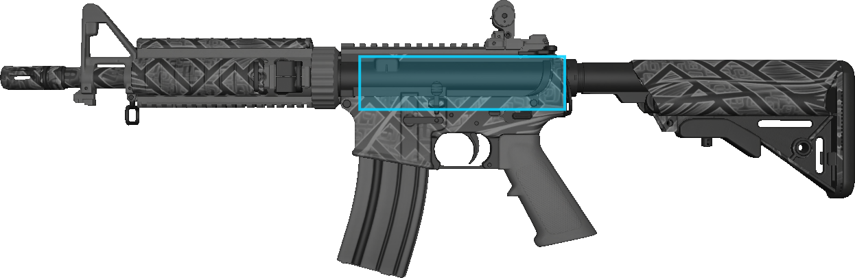 Pattern preview for M4A4 | M4A4 AEOLIAN DARK