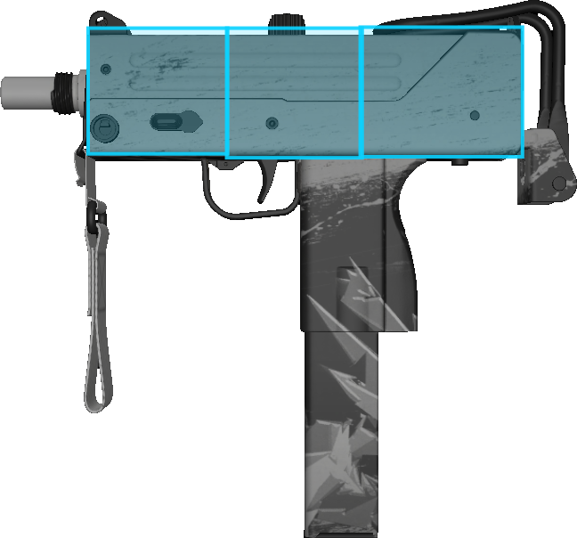 Pattern preview for MAC-10 | MAC-10 SNOW SPLASH