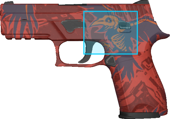 Pattern preview for P250 | P250 NEVERMORE