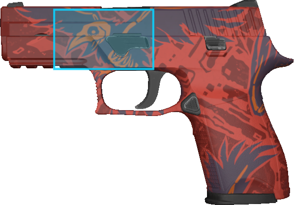 Pattern preview for P250 | P250 NEVERMORE