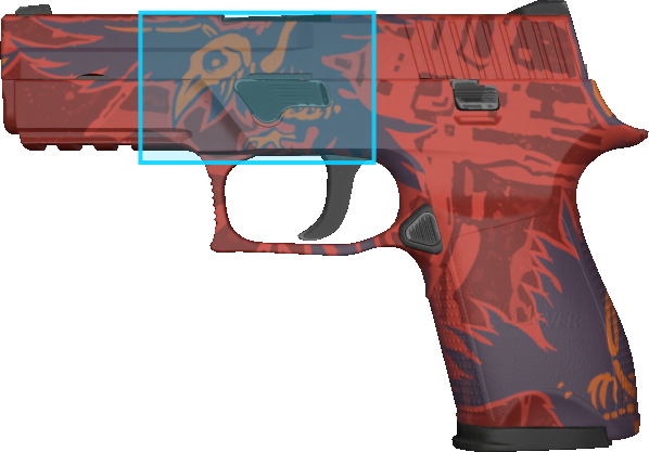 Pattern preview for P250 | P250 NEVERMORE