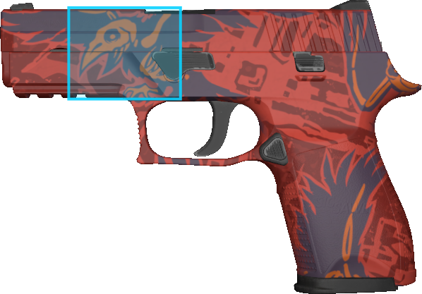 Pattern preview for P250 | P250 NEVERMORE