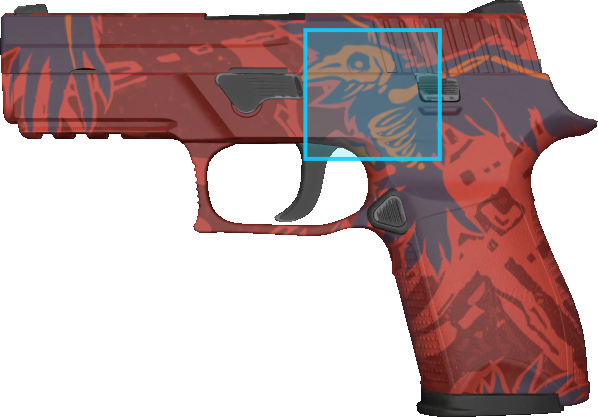 Pattern preview for P250 | P250 NEVERMORE