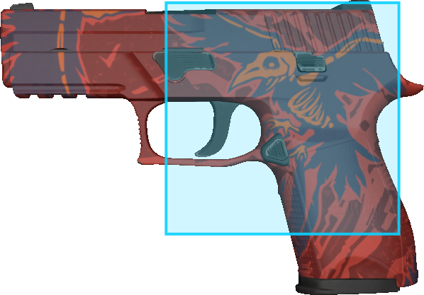 Pattern preview for P250 | P250 NEVERMORE