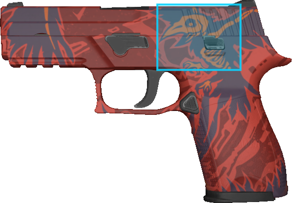 Pattern preview for P250 | P250 NEVERMORE