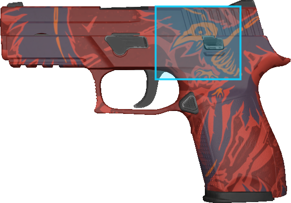 Pattern preview for P250 | P250 NEVERMORE