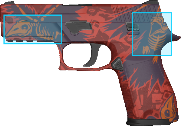 Pattern preview for P250 | P250 NEVERMORE