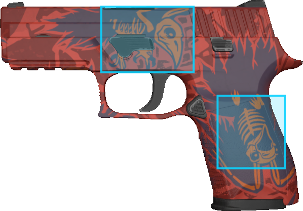 Pattern preview for P250 | P250 NEVERMORE