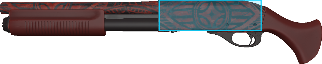Pattern preview for SAWED-OFF | SAWED-OFF CRIMSON BATIK