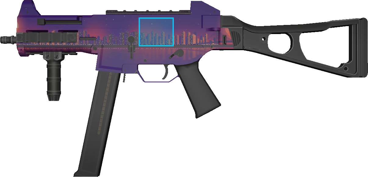 Pattern preview for UMP-45 | UMP-45 MOONRISE