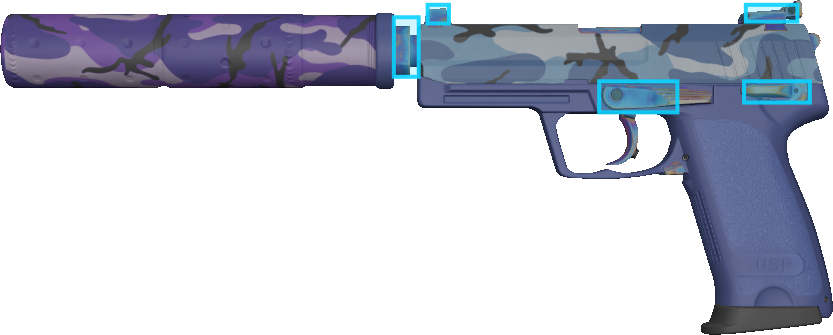 Pattern preview for USP-S | USP-S ALPINE CAMO