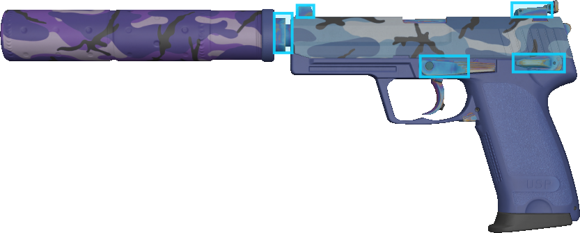 Pattern preview for USP-S | USP-S ALPINE CAMO