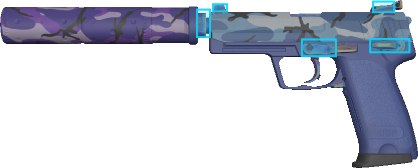 Pattern preview for USP-S | USP-S ALPINE CAMO