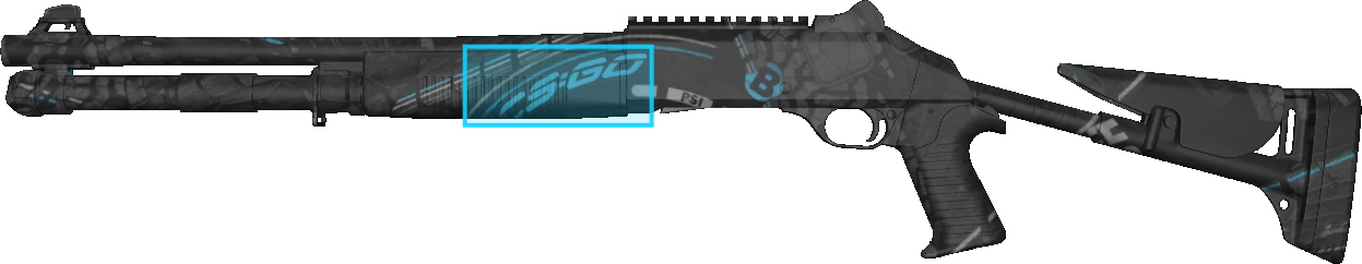 Pattern preview for XM1014 | XM1014 BLUE TIRE