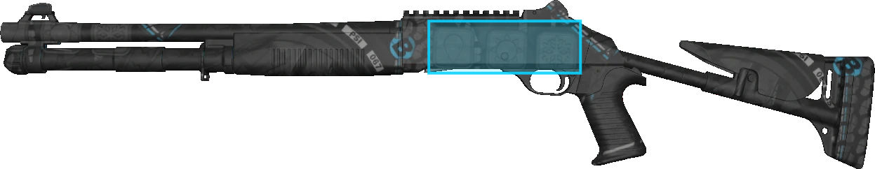 Pattern preview for XM1014 | XM1014 BLUE TIRE