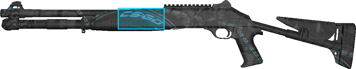 Pattern preview for XM1014 | XM1014 BLUE TIRE