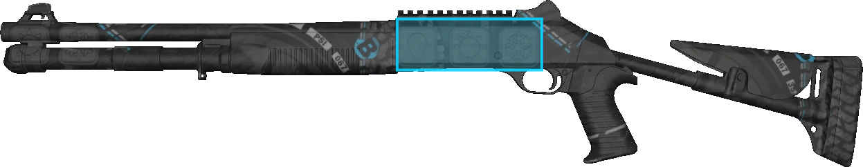 Pattern preview for XM1014 | XM1014 BLUE TIRE