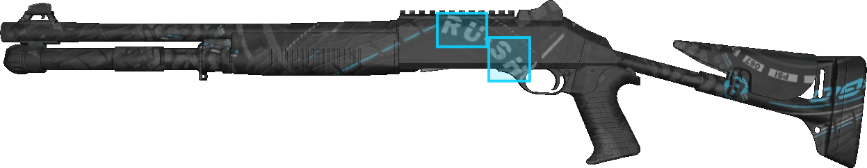 Pattern preview for XM1014 | XM1014 BLUE TIRE