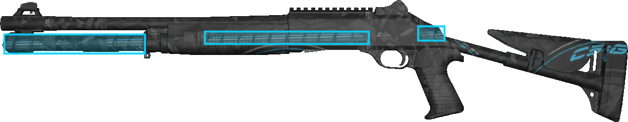 Pattern preview for XM1014 | XM1014 BLUE TIRE