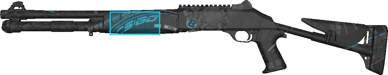 Pattern preview for XM1014 | XM1014 BLUE TIRE