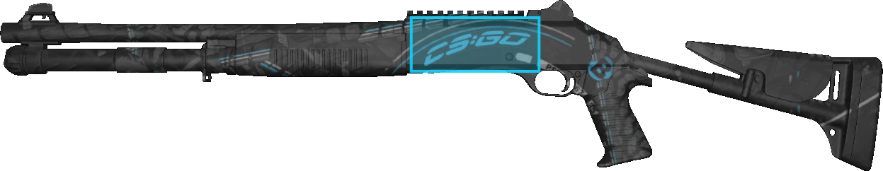 Pattern preview for XM1014 | XM1014 BLUE TIRE